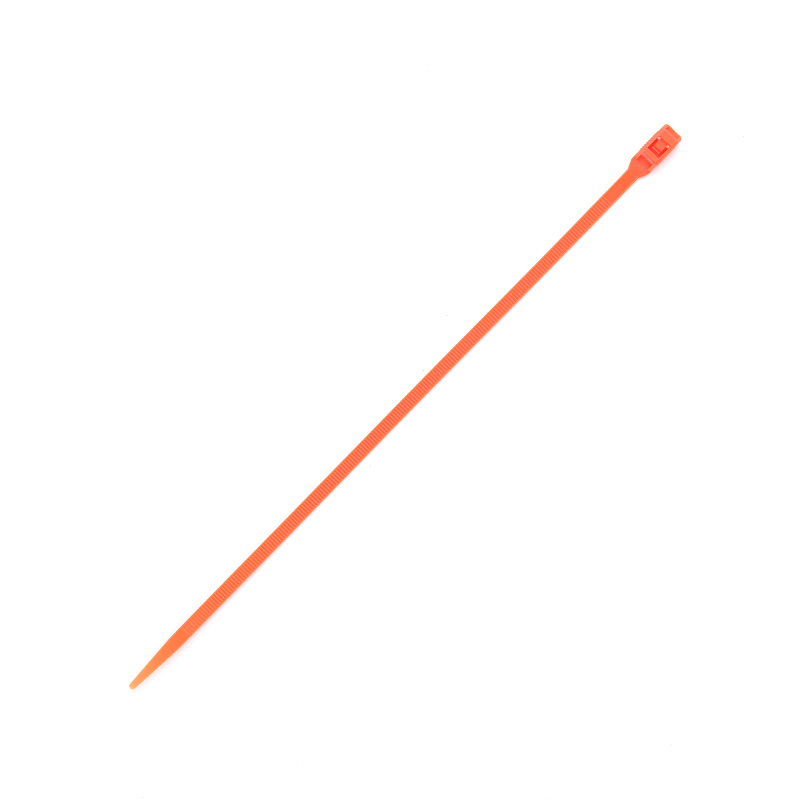 Стяжка кабельна з низьким профілем замку 8x400 помаранчевий (100шт) APRO - Зображення 2