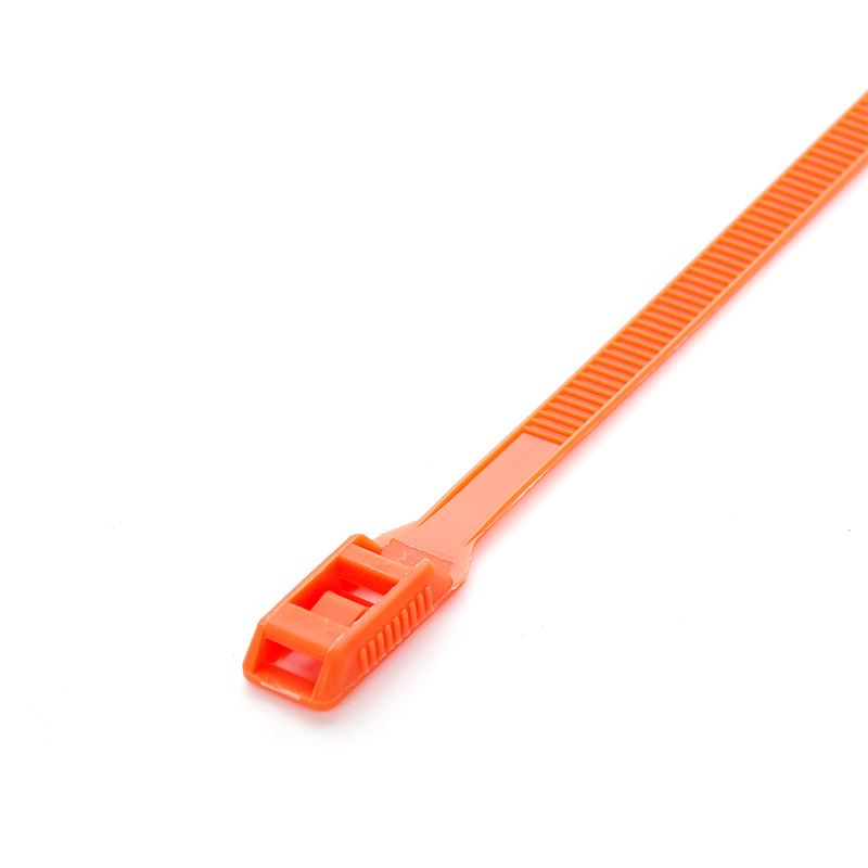Стяжка кабельна з низьким профілем замку 8x400 помаранчевий (100шт) APRO