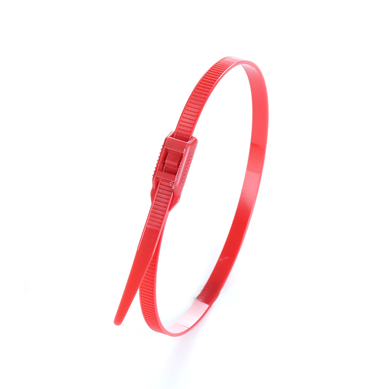 Стяжка кабельна з низьким профілем замку 8x400 червоний (100шт) APRO - Зображення 5