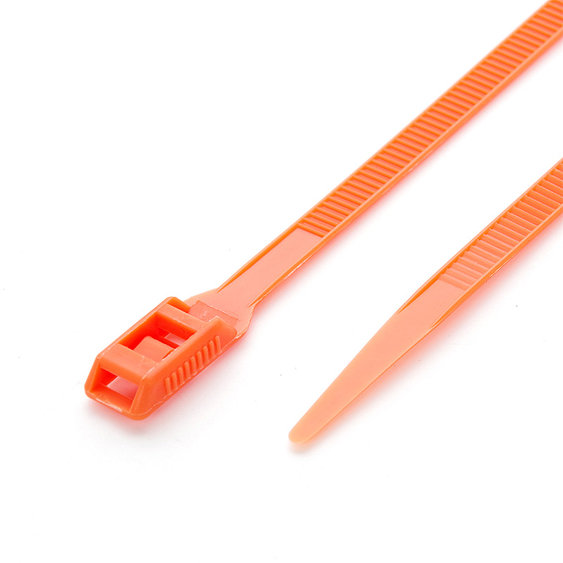 Стяжка кабельна з низьким профілем замку 8x400 помаранчевий (100шт) APRO - Зображення 4