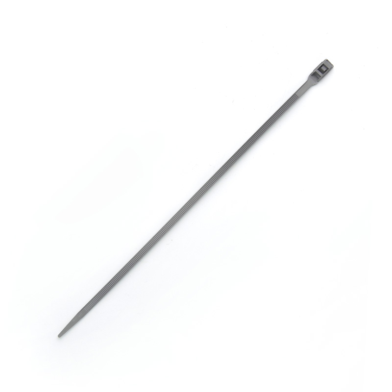 Стяжка кабельна з низьким профілем замку 8x400 сірий (100шт) APRO - Зображення 2