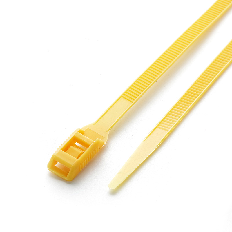 Стяжка кабельна з низьким профілем замку 8x400 жовтий (100шт) APRO - Зображення 4