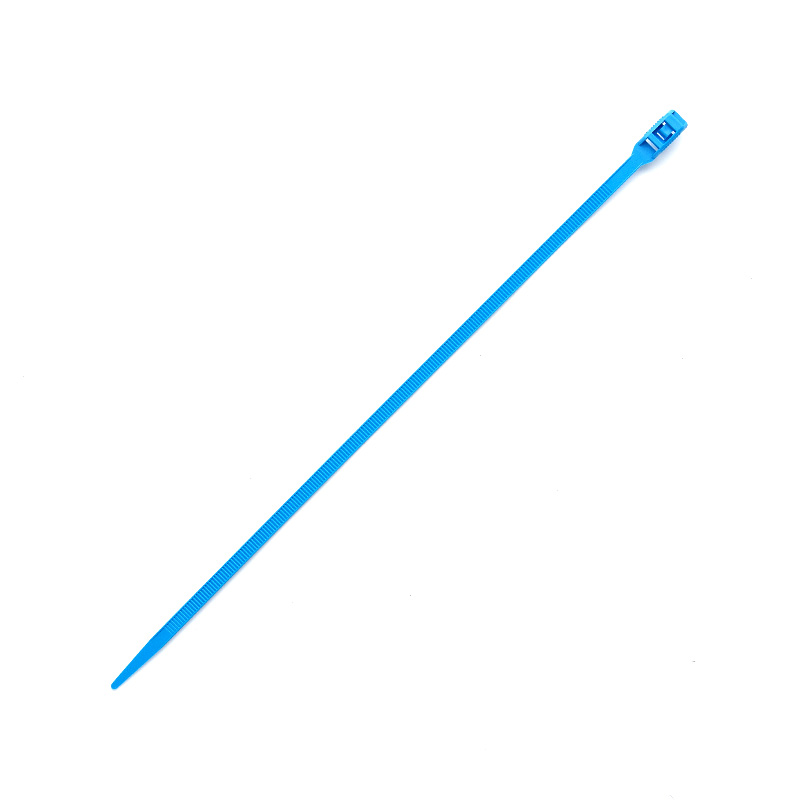 Стяжка кабельна з низьким профілем замку 8x400 блакитний (100шт) APRO - Зображення 5