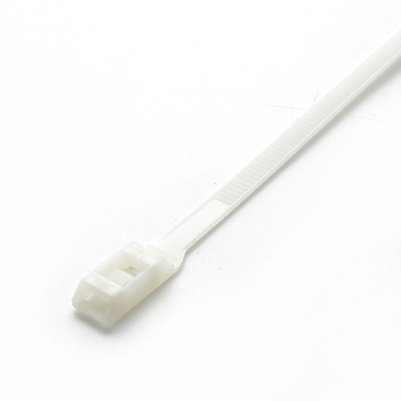 Стяжка кабельна з низьким профілем замку 8x400 біла (100шт) APRO