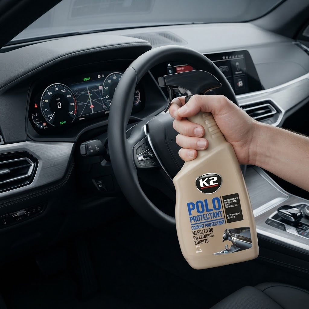 K2 POLO PROTECTANT MAT 750 мл матовое молочко для ухода за торпедо, панелью приборов и пластиком авто