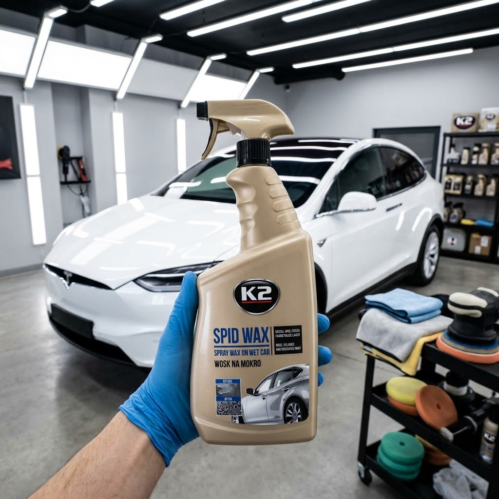 Бесцветный воск для кузова K2 Spid Wax 770 мл для нанесения после мойки авто