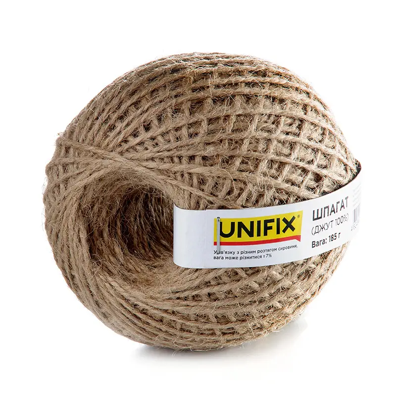 Шпагат (джут 100%) клубок 185г UNIFIX