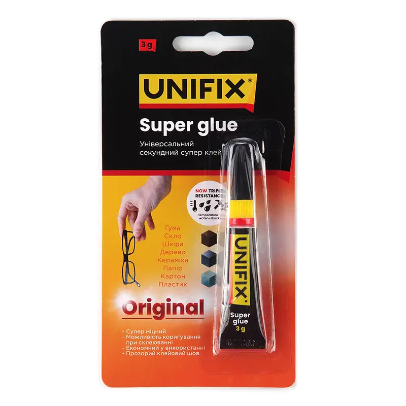 Супер клей 3г UNIFIX