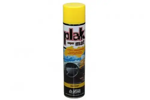 Полироль для торпедо Plak SUPERMAT Limone (лимон) 600мл (аэрозольный) матовый ATAS