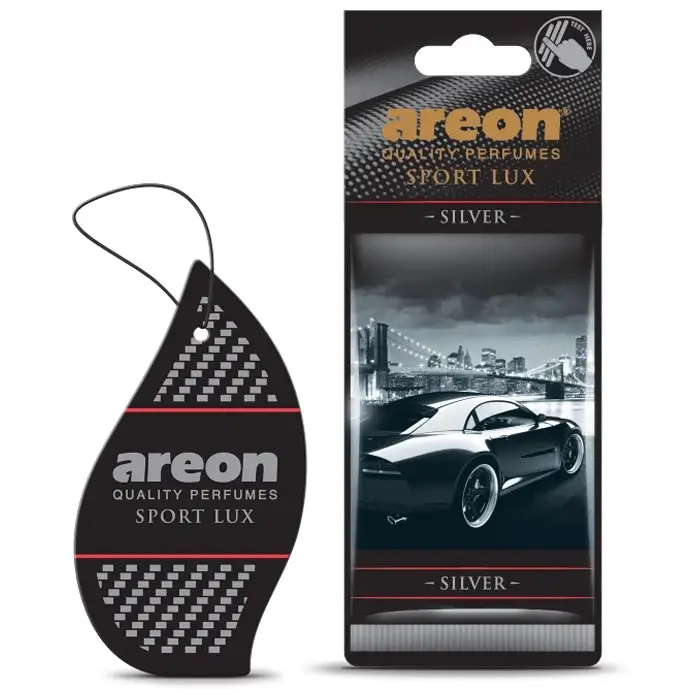 Ароматизатор Sport Lux картонная подвеска Серебро (Silver) Areon