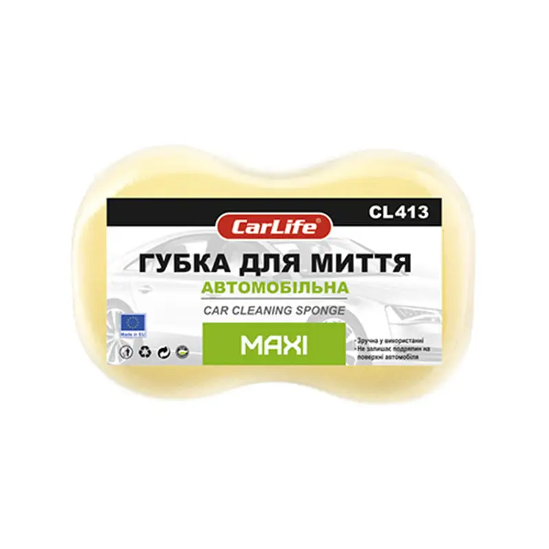 Губка для мытья автомобиля MAXI с мелкими порами Carlife