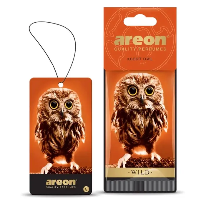 Ароматизатор Wild картонная подвеска Агент Сова (Agent Owl) Areon