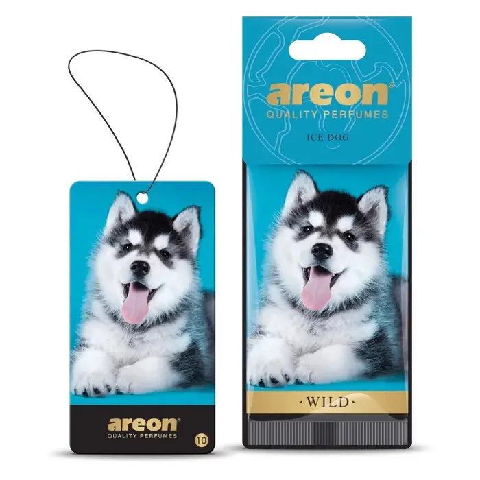 Ароматизатор Wild картонная подвеска Хаски (Ice Dog) Areon