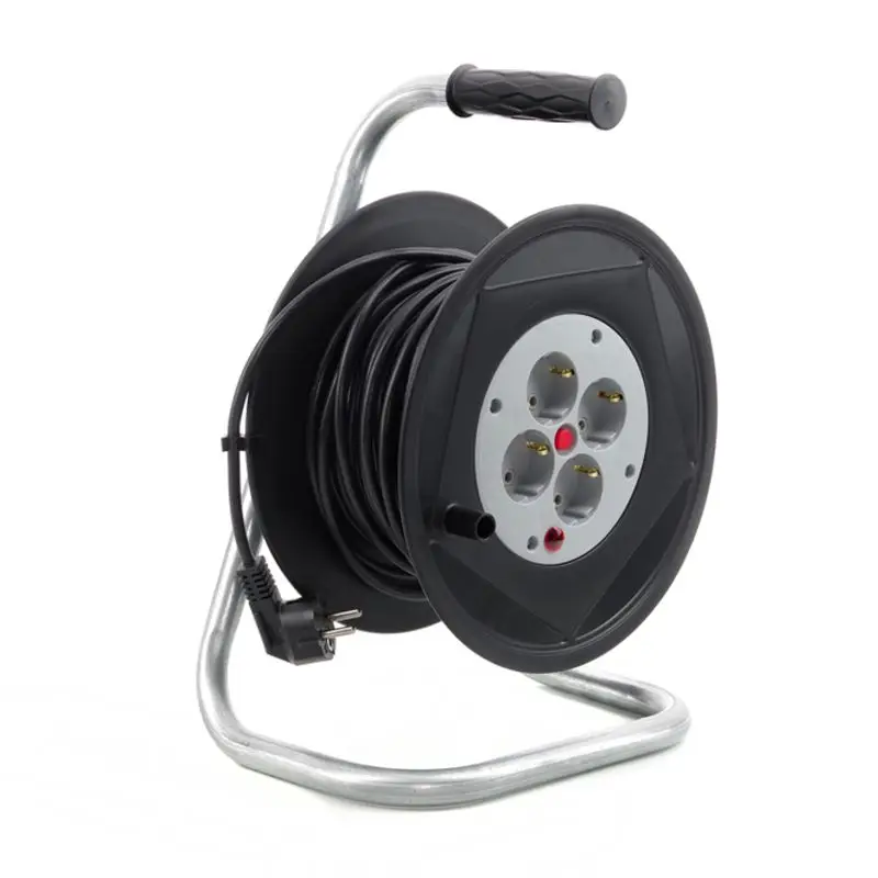 Удлинитель на катушке с заземлением и предохранителем 3х1,0 кв.мм 25м APRO