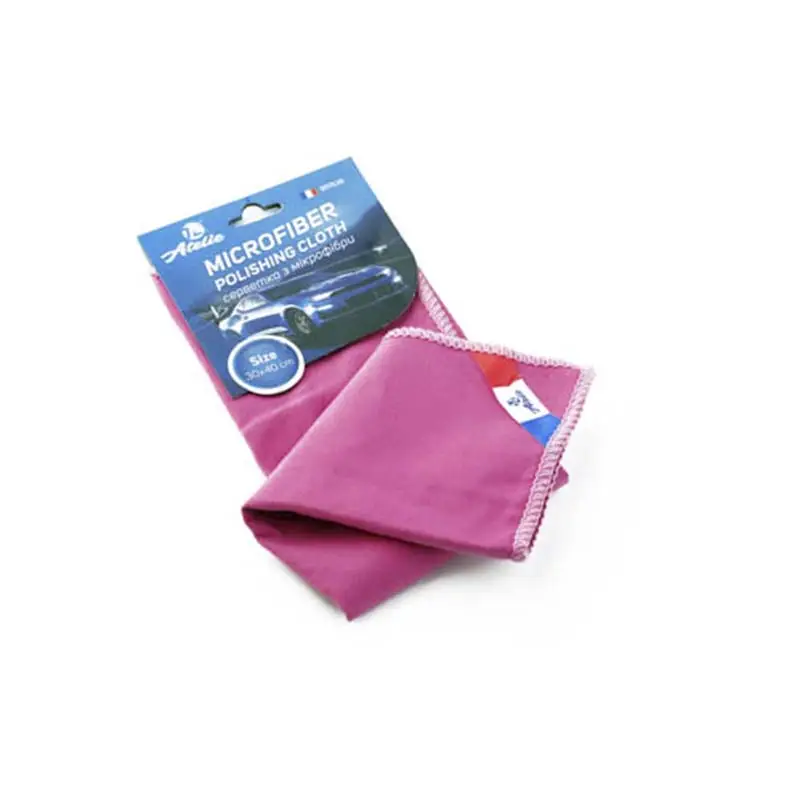 Салфетка из микрофибры для полировки 30х40см (розовая)12 Atelie