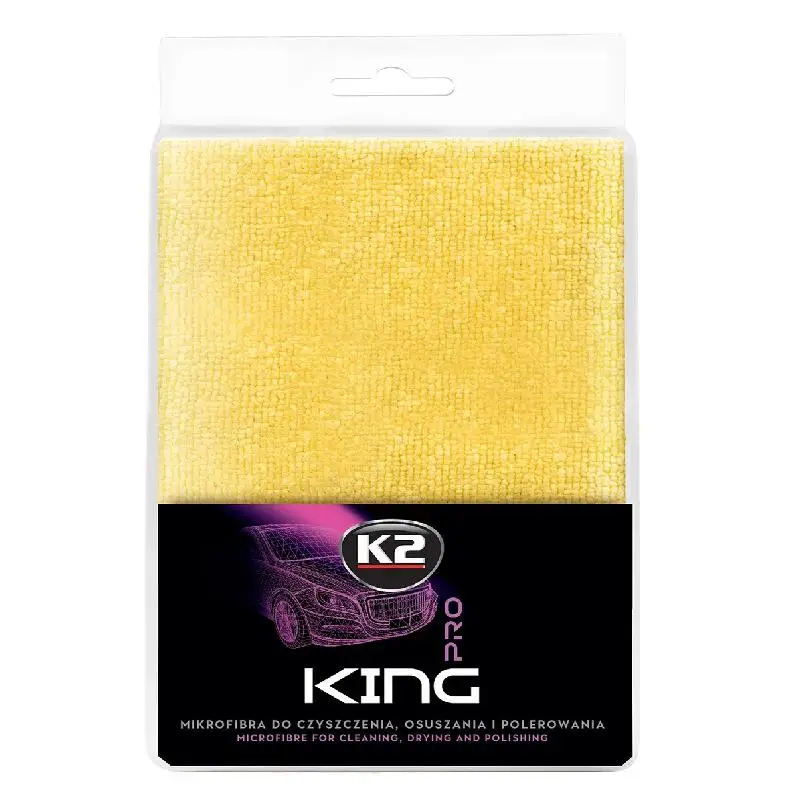 Полотенце K2 King M434 влагопоглощающее для удаления остатков полироли и воска трикотажное 40х60см.