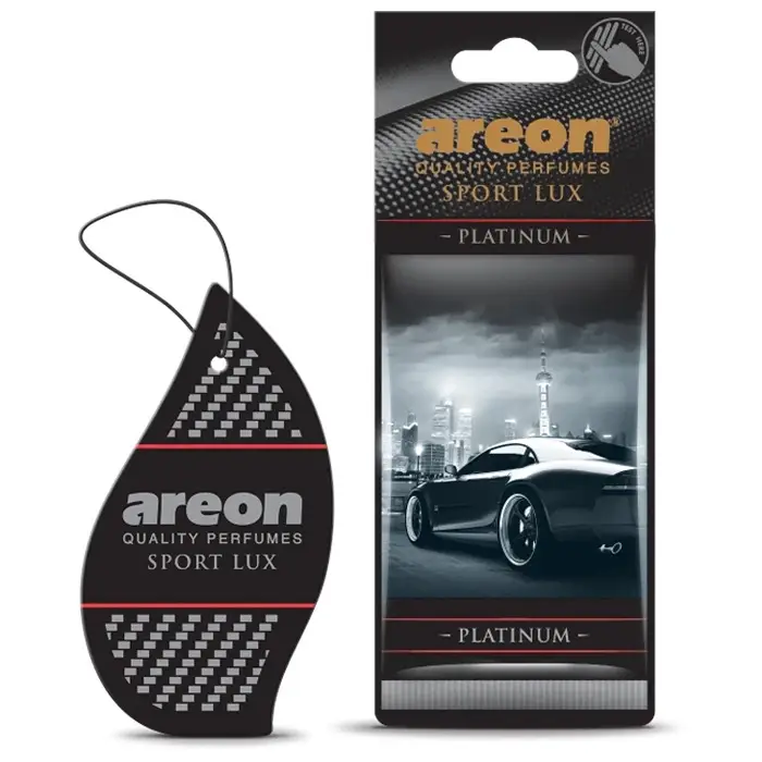 Ароматизатор Sport Lux картонная подвеска Платина (Platinum) Areon