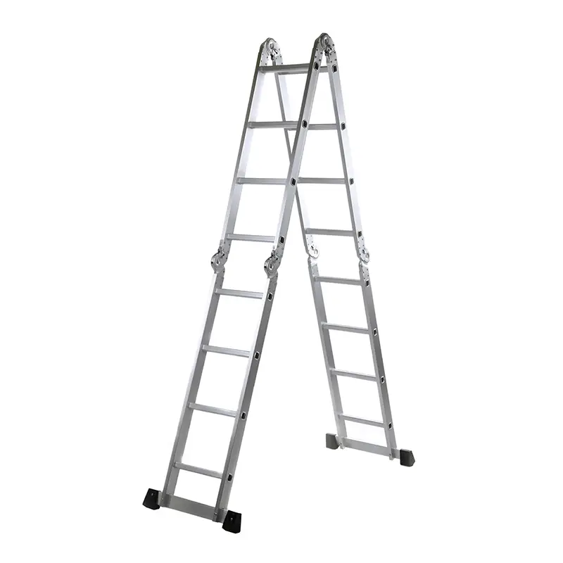 Лестница трансформер 4-секционная алюминиевая 4х4 ступеньки APRO