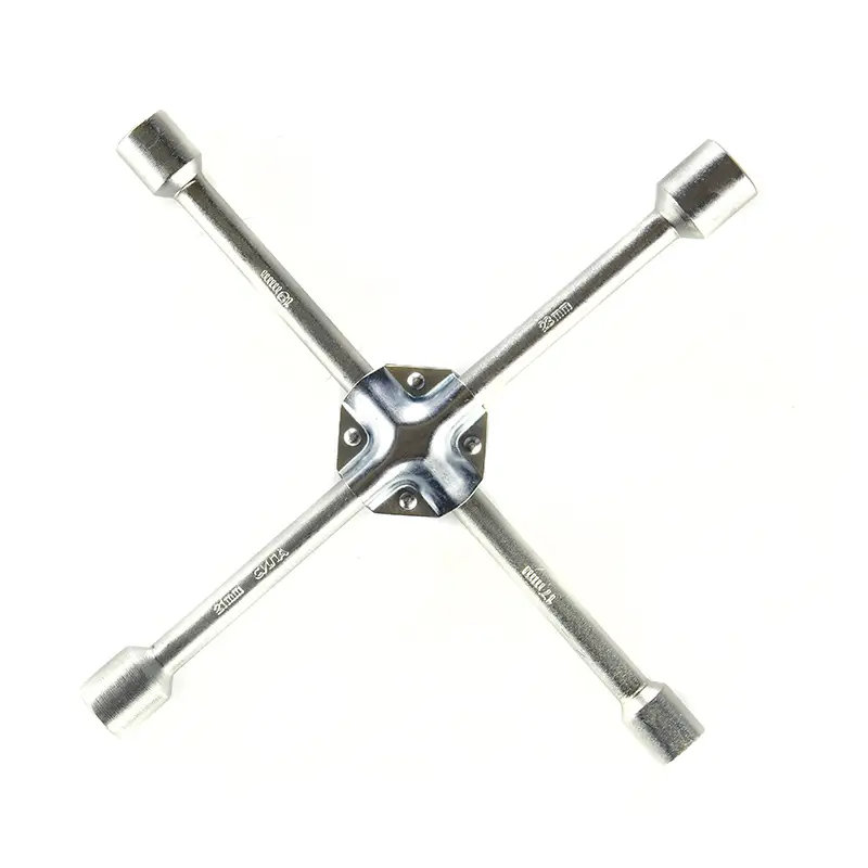 Ключ колесный крестовый посилений 17x19x21x23мм СИЛА