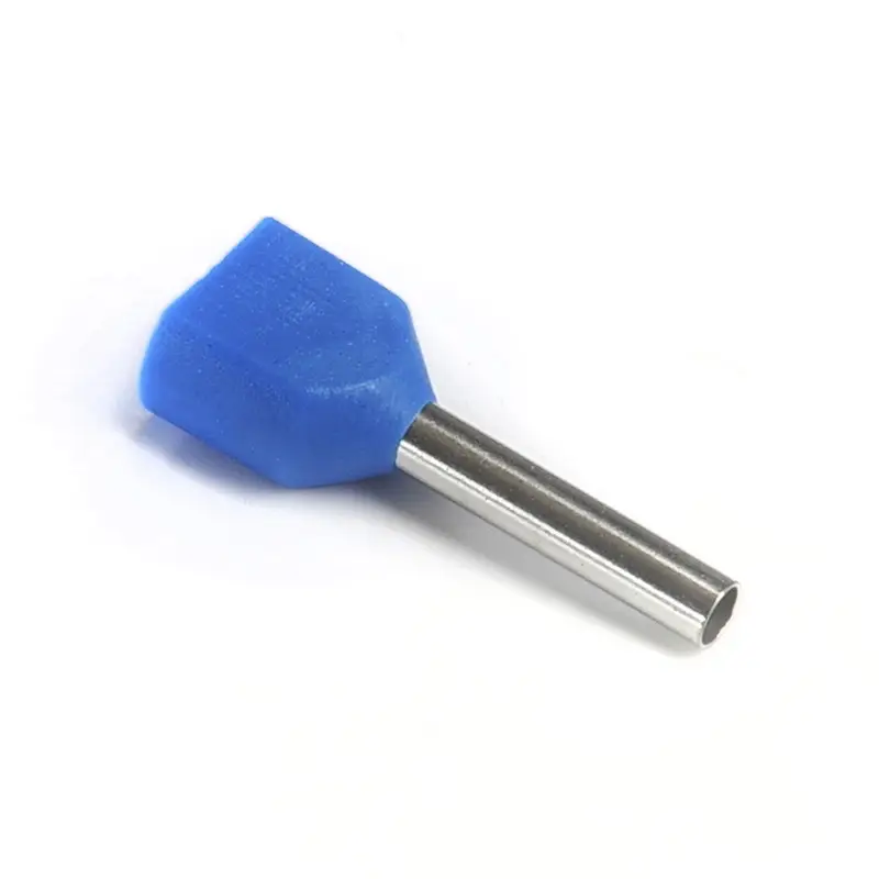 Наконечник втулочный с изолицией для двух проводов ТО 0,75/10 синий (пач 100шт) APRO