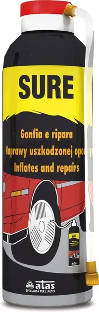 Средство для ремонта шин SURE 300 ML-spray ATAS