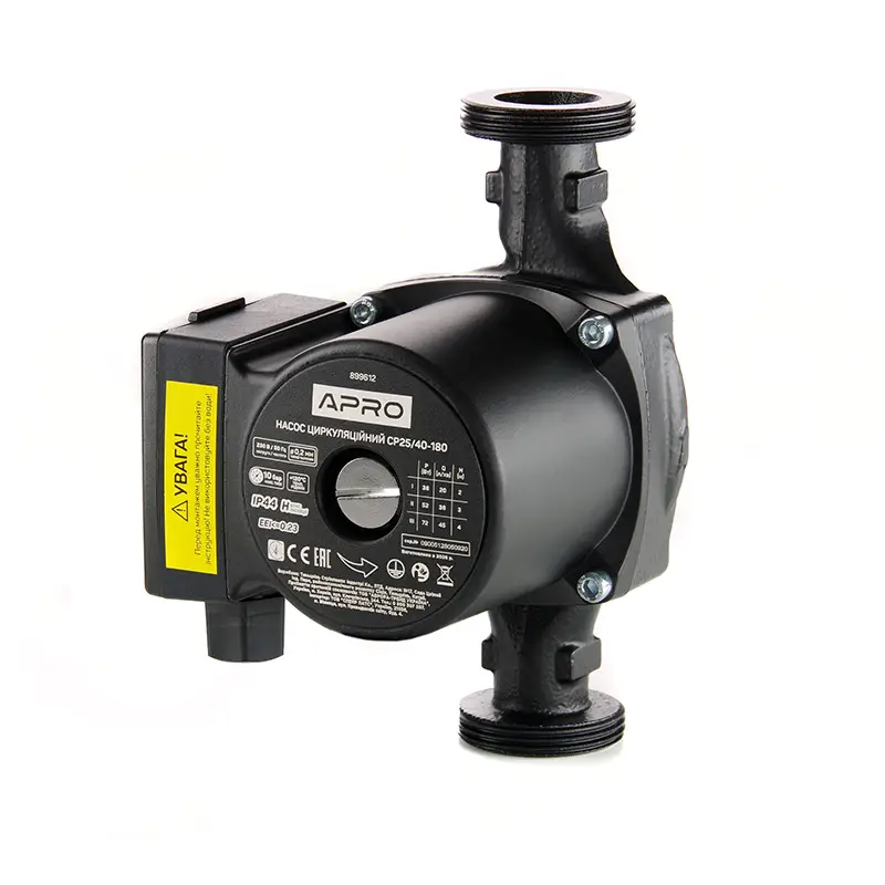 Насос циркуляционный CP25/40-180, 72Вт, 45л/мин, 180мм, Ø1 1/2'' + гайки 1'' APRO