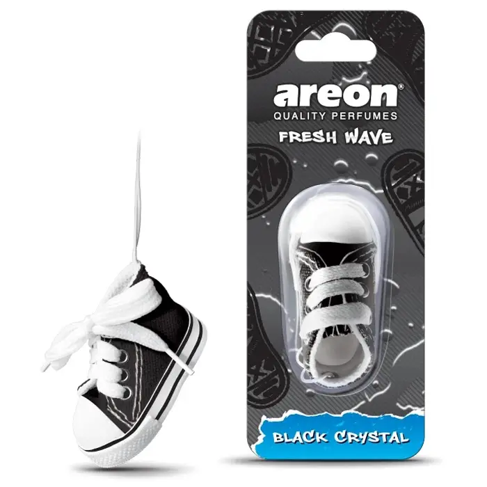 Ароматизатор Areon Fresh Wave Чорный кристал (Black crystal) (картонная подвеска)