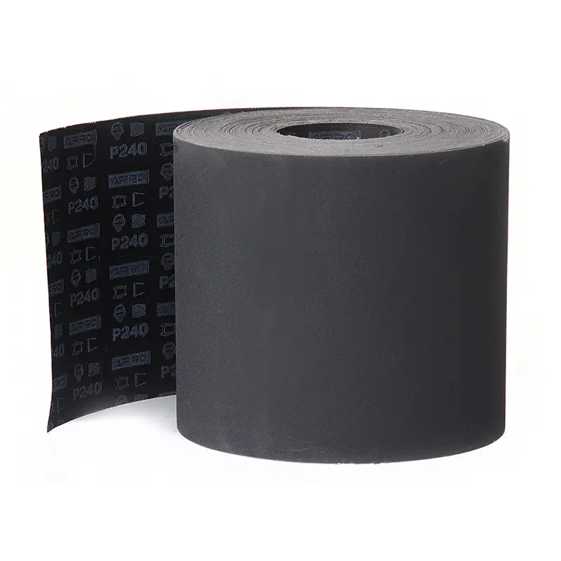 Бумага шлифовальный тканевый рулон (карбид кремния) 200мм*50м P240 APRO