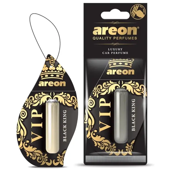 Ароматизатор VIP подвеска с жидкостью Black King 5мл Areon