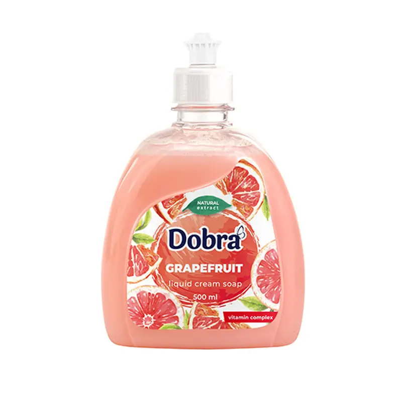 Крем-мыло туалетное жидкое Грейпфрут 500мл Dobra