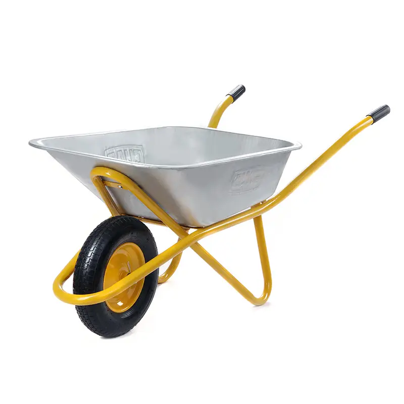 Тачка садово-строительная одноколесная 100л, 180кг, колесо воздушное 4х8'' СИЛА