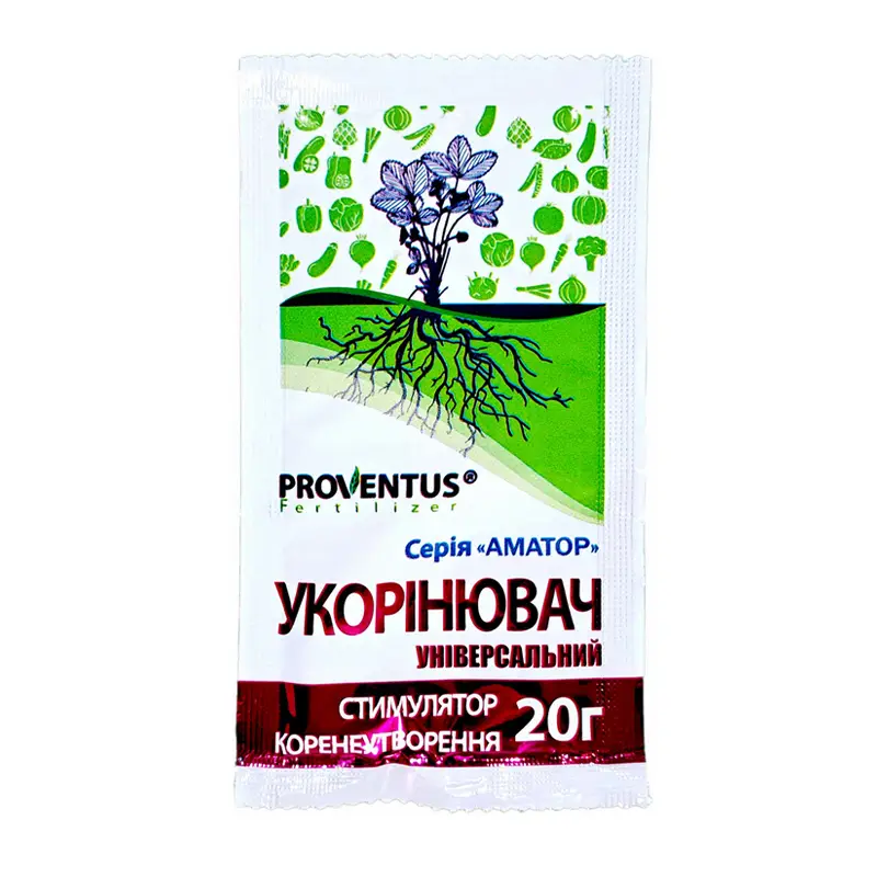 Удобрение-стимулятор корнеобразования Proventus Укоренитель 20г AgroProtection
