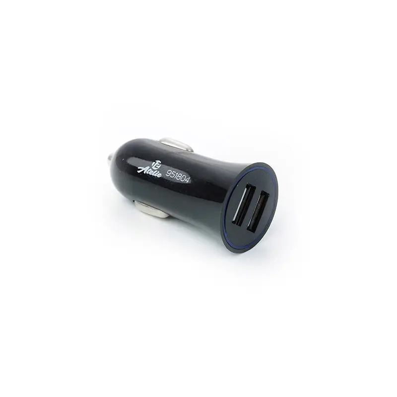 Автомобильное зарядное устройство 2 USB (12/24V - 5V 2,1A) черный 12 Atelie
