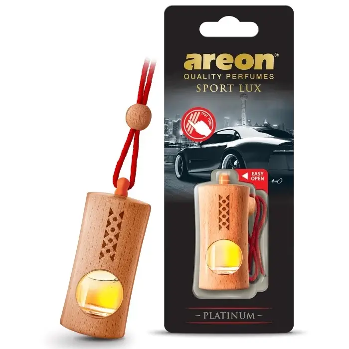 Ароматизатор Fresco Sport Lux подвеска с жидкостью Платина (Platinum) Areon