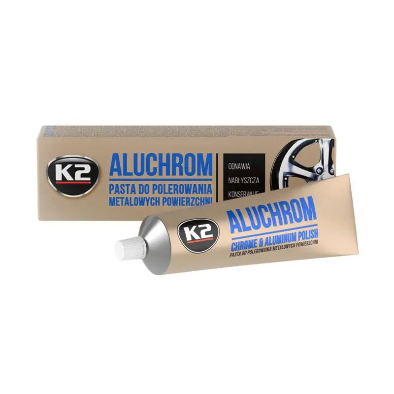 Паста для полировки хромированных деталей Aluchrom 120г К2