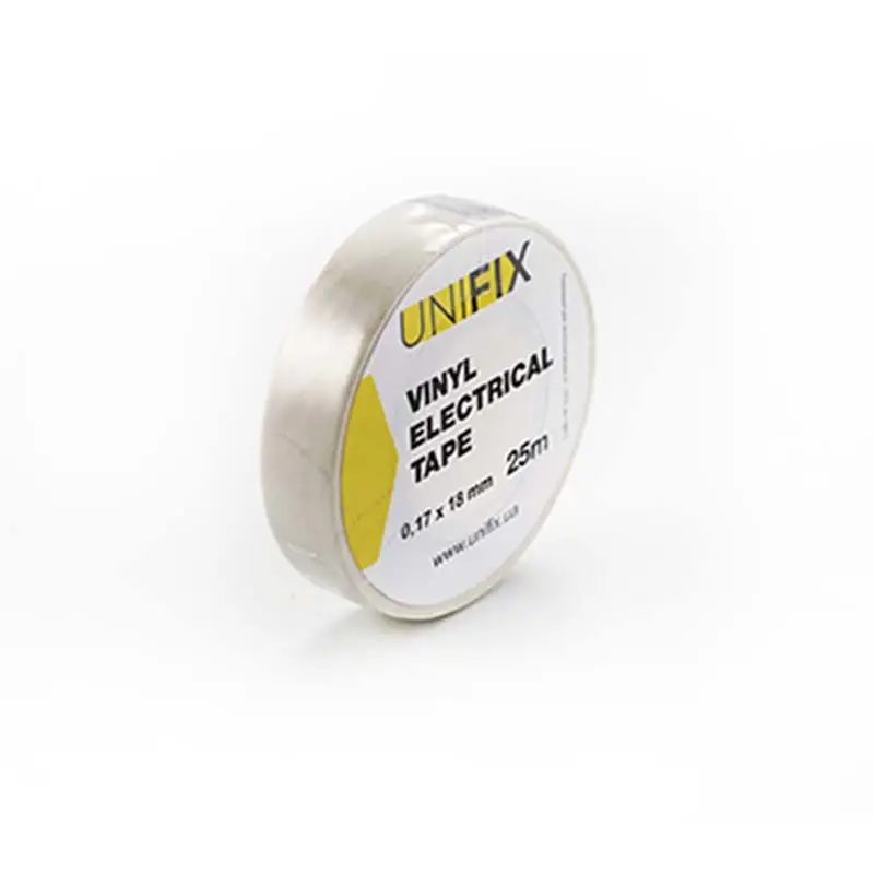 Изолента 0,17мм*18мм*25м белая (пач 10шт) UNIFIX
