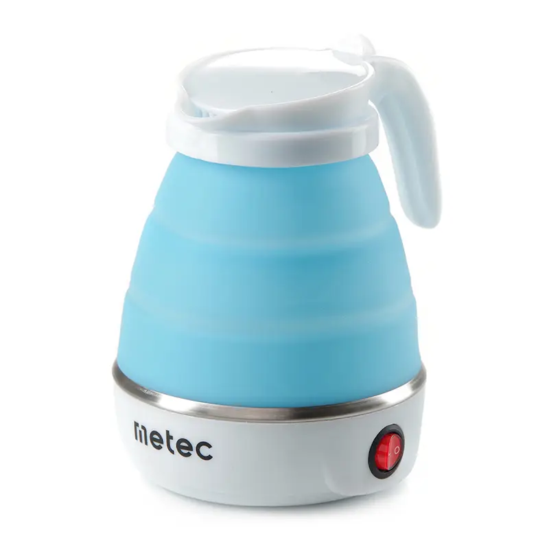 Электрочайник складной 0.6л 600Вт, корпус пластик+силикон Metec