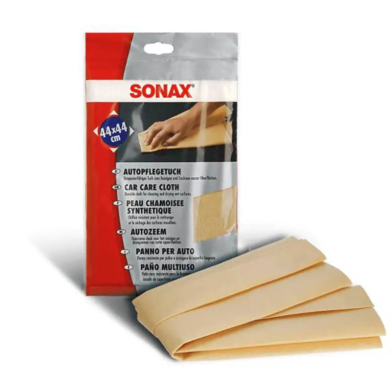 Салфетка SONAX Carcare Cloth cинтетическая замша для ухода за автомобилем (54x43см) ATAS