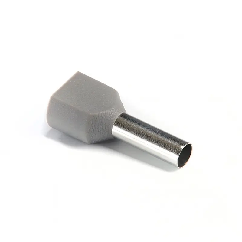 Наконечник втулочный с изолицией для двух проводов ТО 2.5/12 серый (пач 100шт) APRO